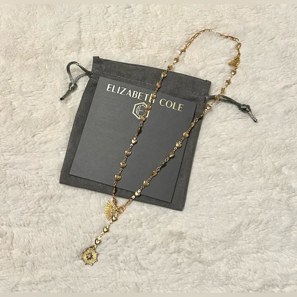 NIB Elizabeth Cole Sandy Necklace $175 amazing deal gift box! - Picture 3 of 11